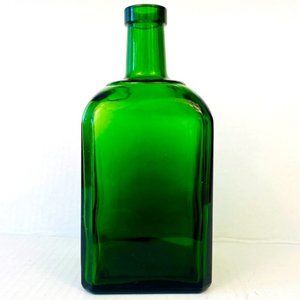 glass bottle green vase jug translucent